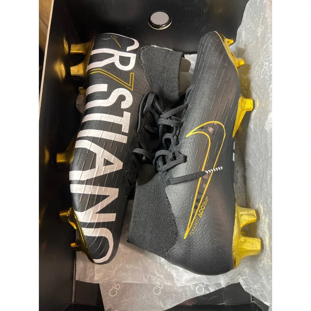 Nike Mercurial Superfly 6 Elite CR7 SE Black Gold Soccer Cleats Mens 7 05/2019‎